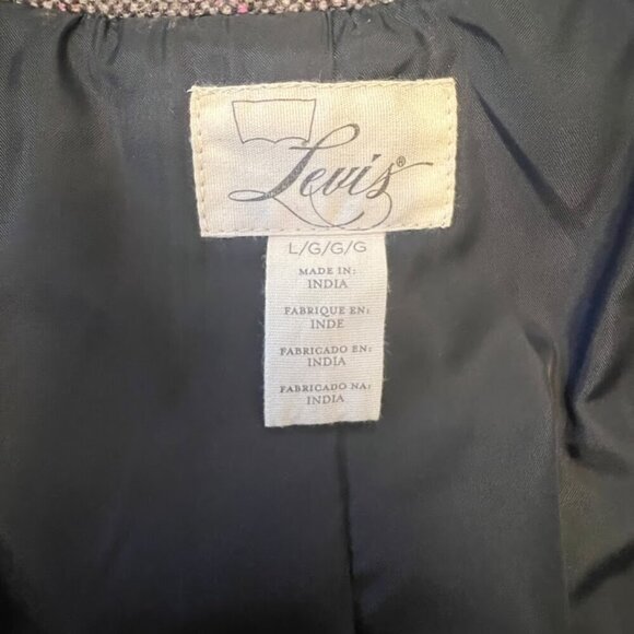 Levis Tweed Blazer with Elbow Pads Size L - Picture 10 of 13